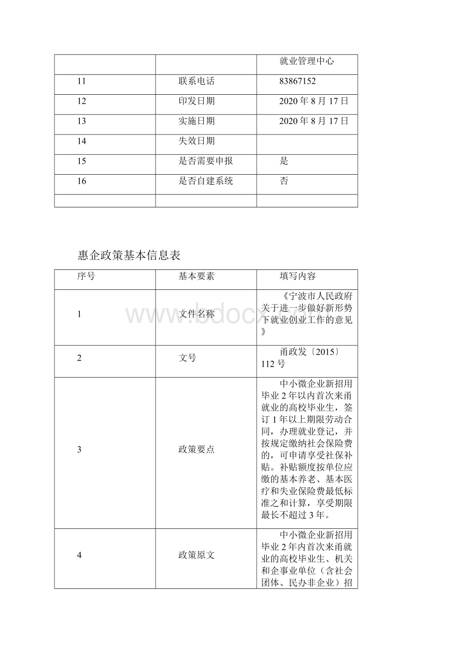 惠企政策基本信息表.docx_第3页