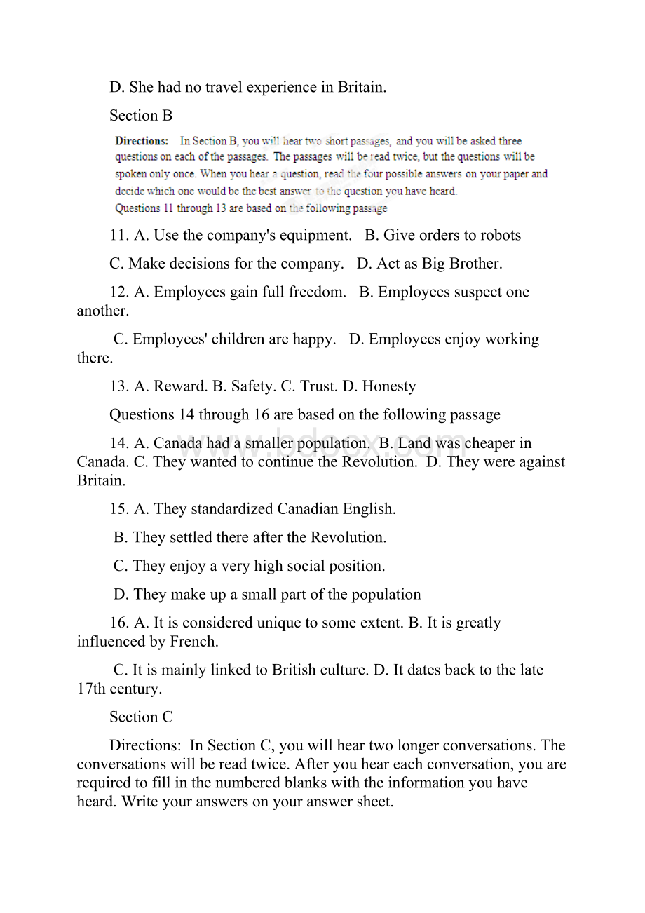 普通高等学校招生全国统一考试英语试题上海卷解析版.docx_第3页