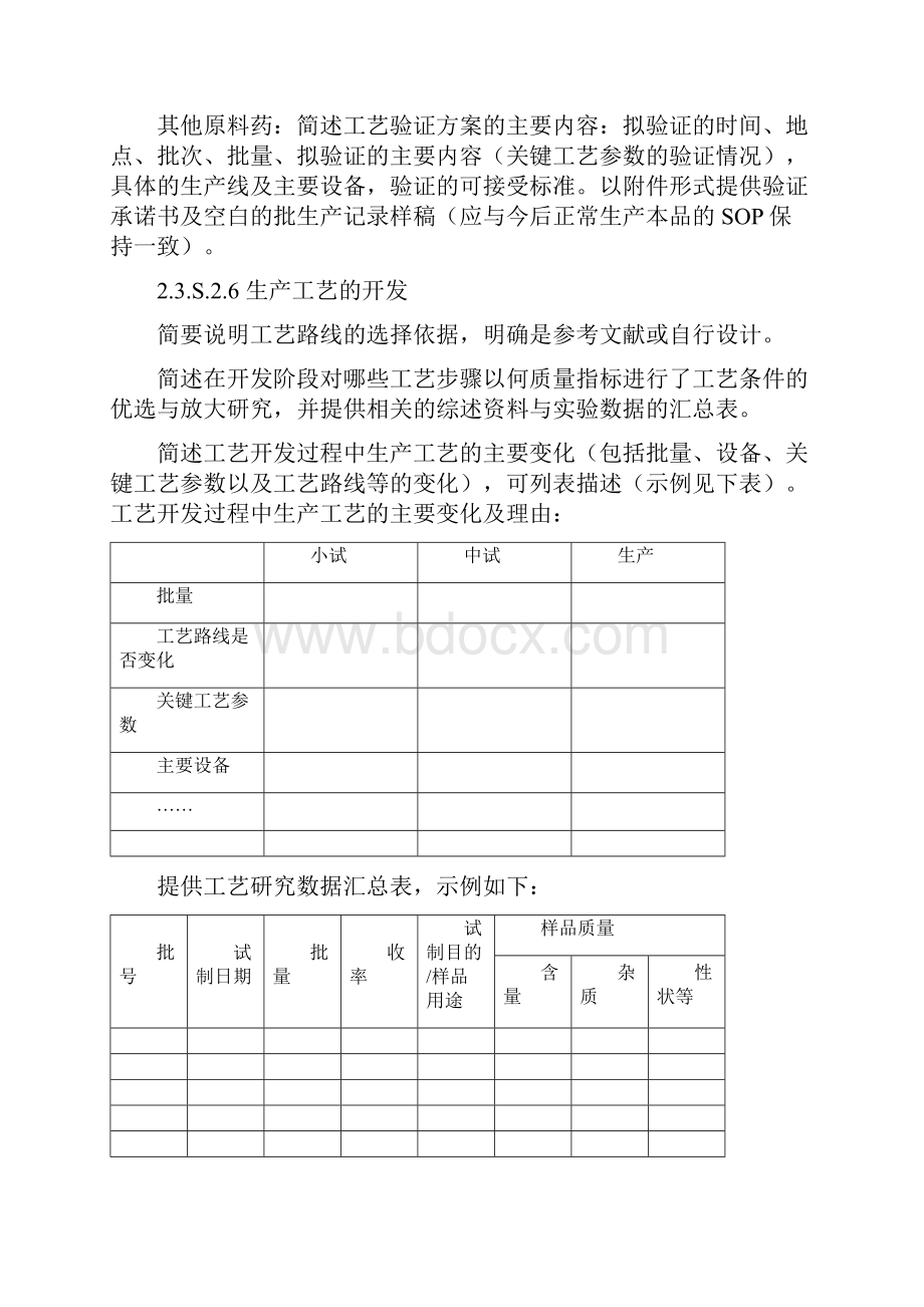 1化学仿制原料药CTD格式申报主要研究信息汇总表.docx_第3页