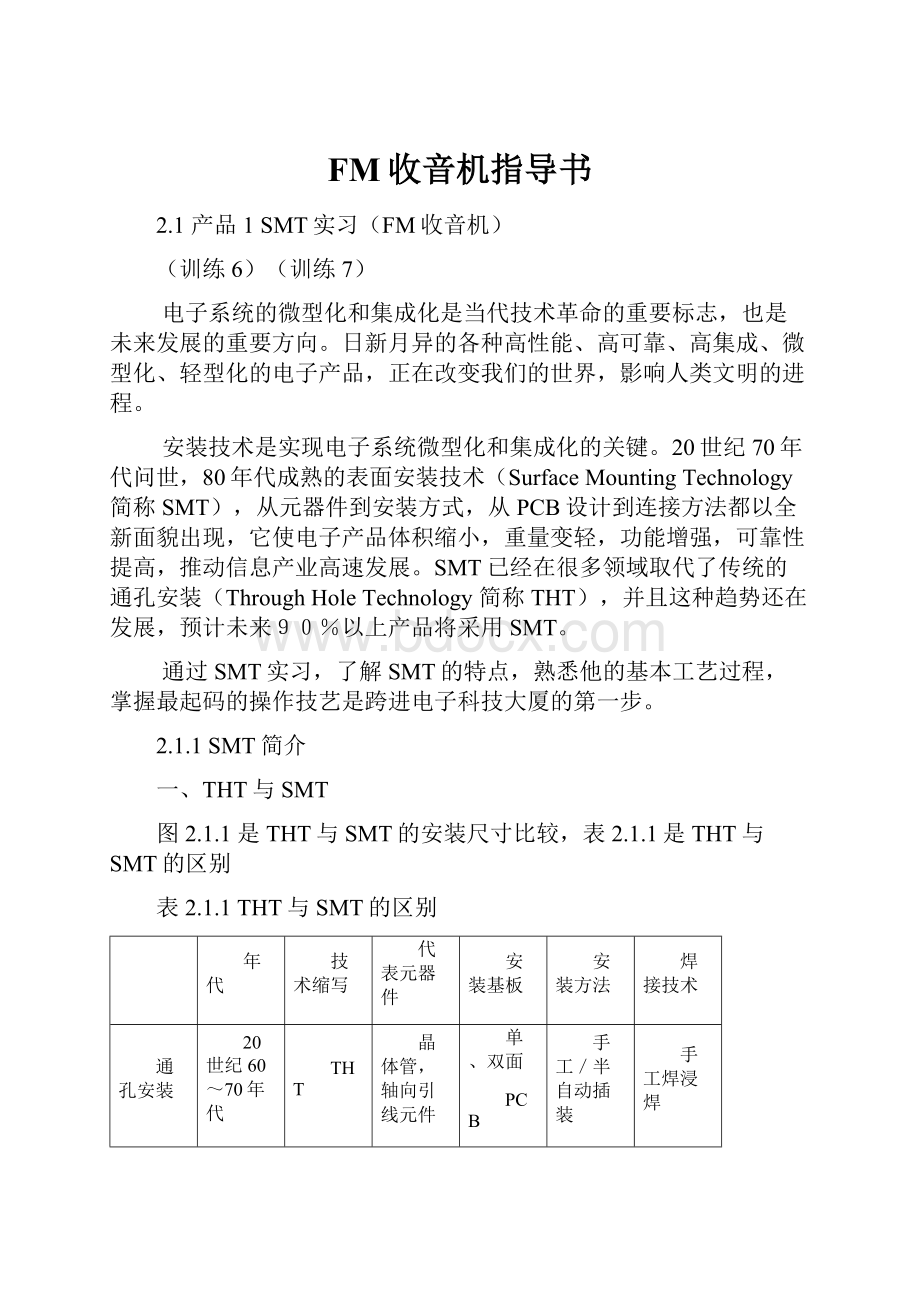 FM收音机指导书.docx