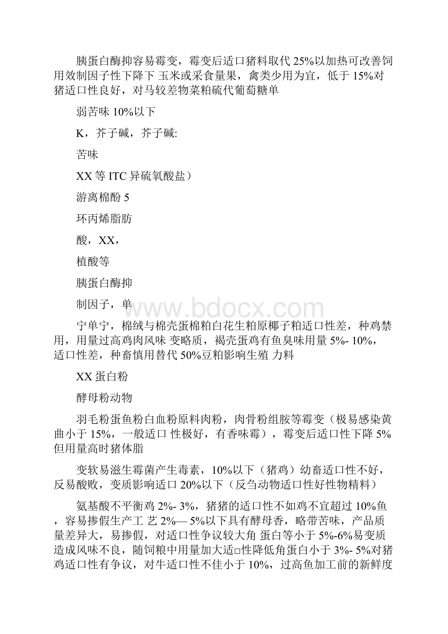 大宗原料抗营养因子与适口性主要影响因子.docx_第3页