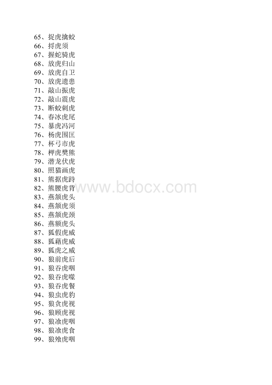 带虎的成语大全四个字精选260个.docx_第3页