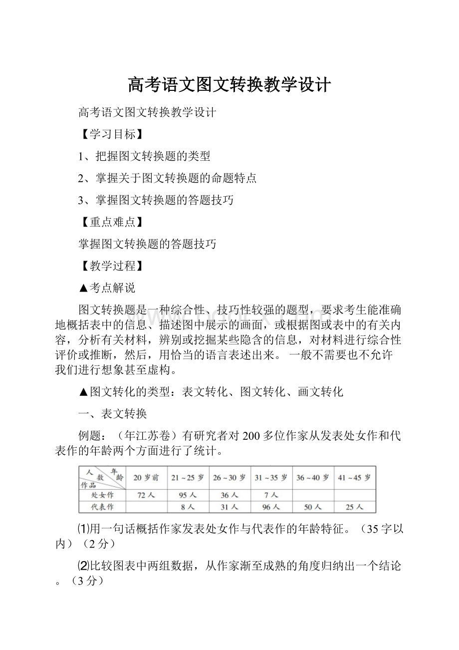 高考语文图文转换教学设计.docx