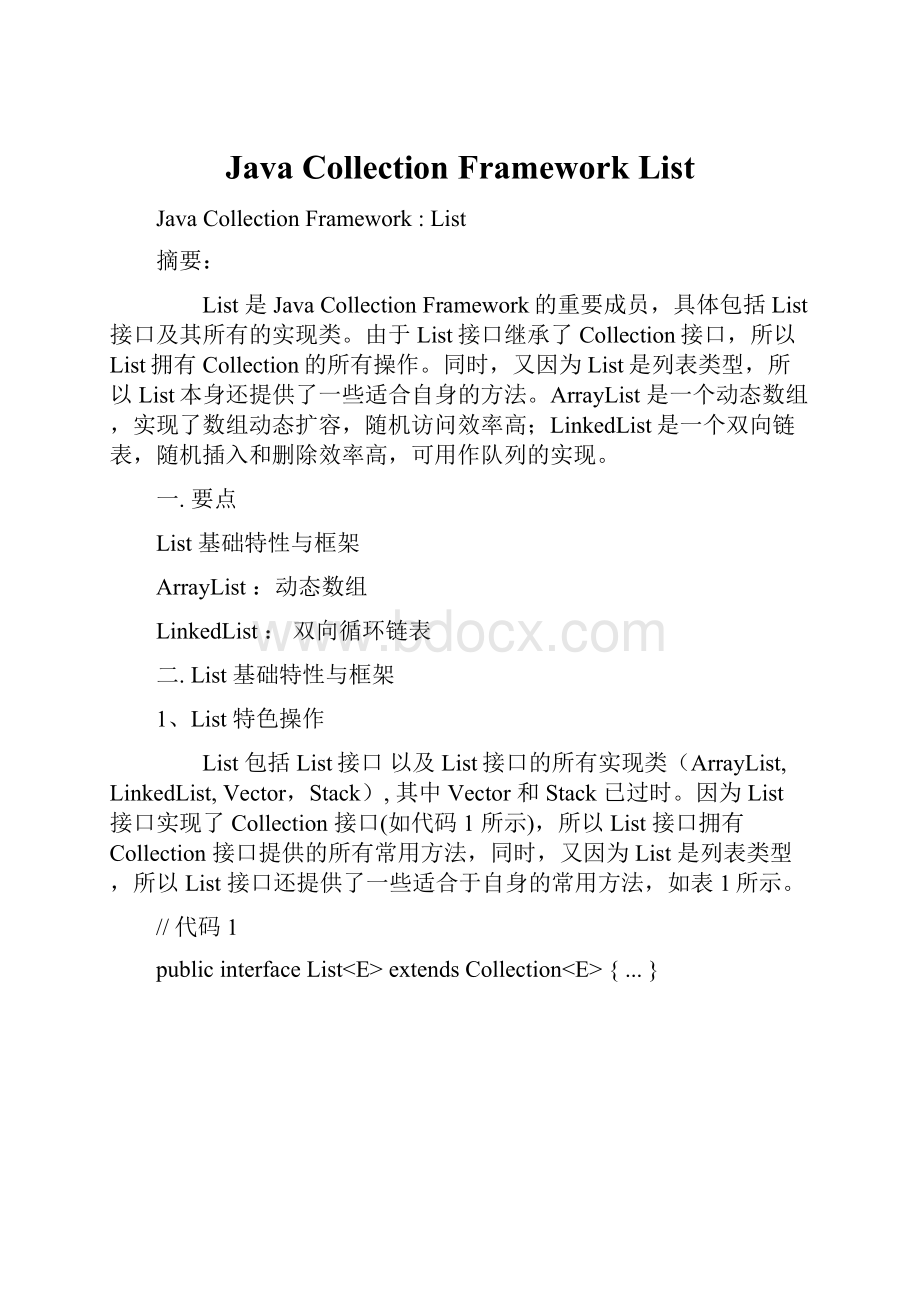 Java Collection Framework List.docx