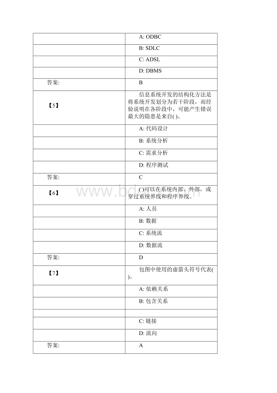 信息系统分析与设计真题题库.docx_第2页