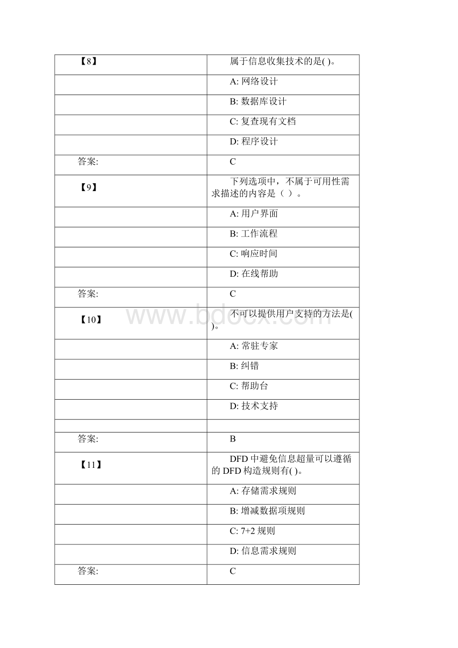 信息系统分析与设计真题题库.docx_第3页