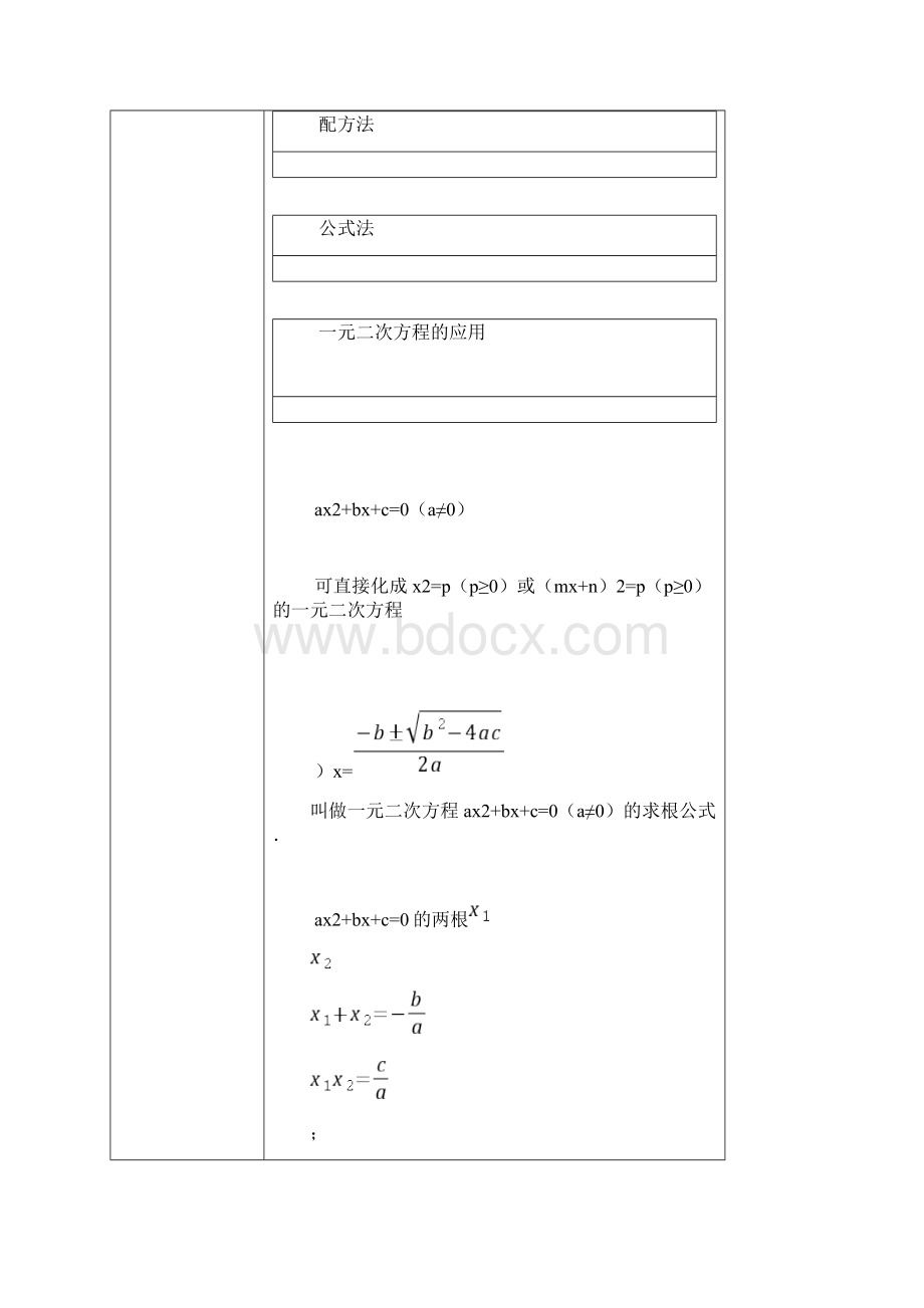 单元教材分析一元二次方程.docx_第2页