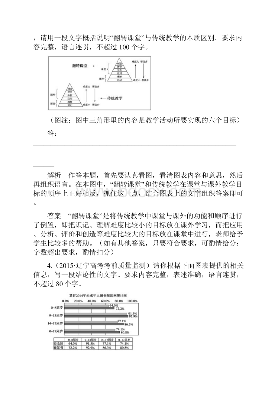 高考语文全国通用二轮复习练习3年模拟精选专题9图文转换Word版含答案.docx_第3页