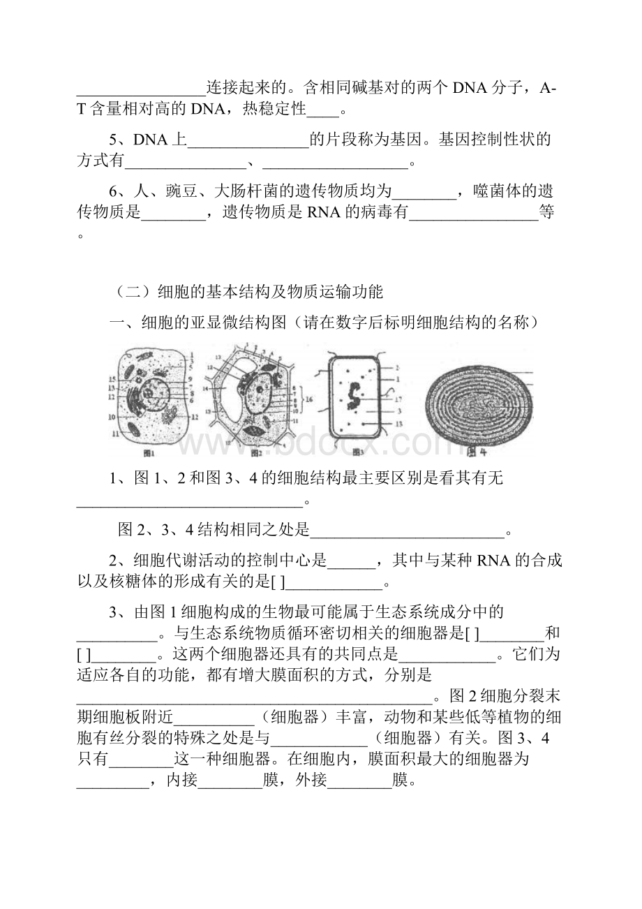 高三生物专题复习结构图.docx_第2页