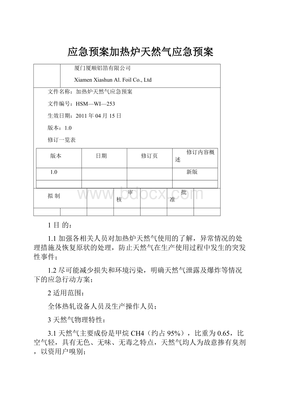 应急预案加热炉天然气应急预案.docx