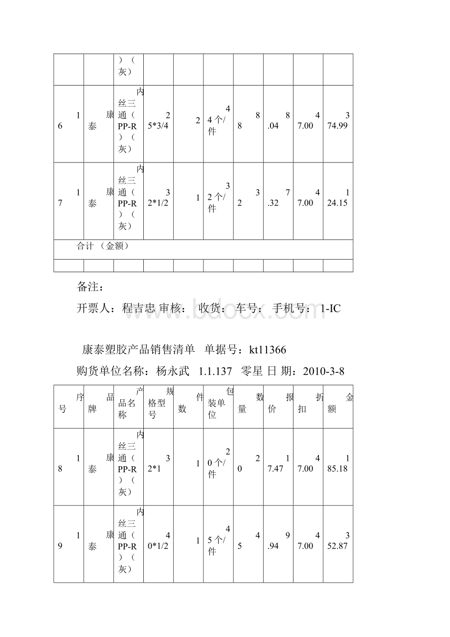 康泰塑胶产品销售清单 单据号.docx_第3页