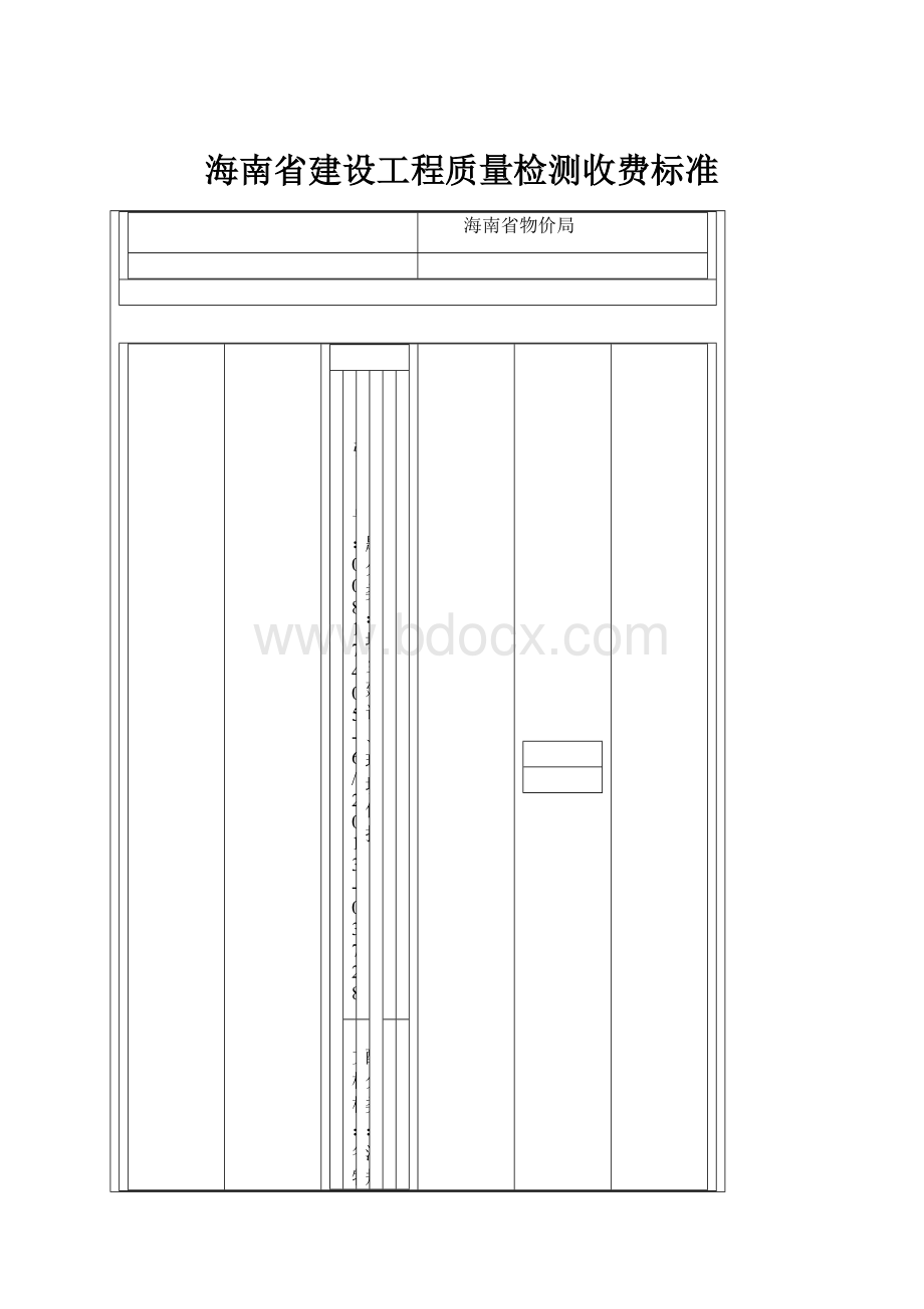 海南省建设工程质量检测收费标准.docx_第1页