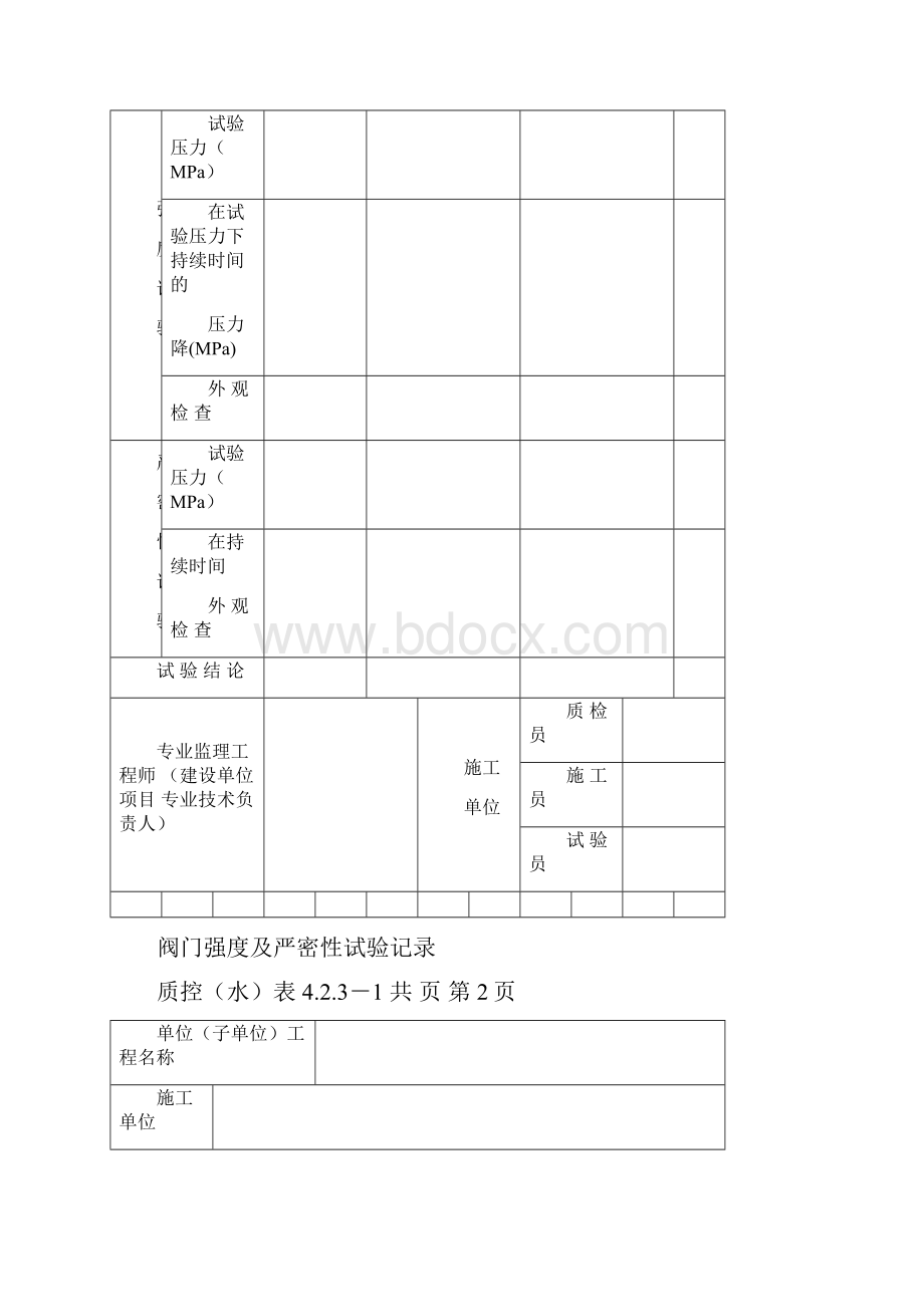 阀门强度及严密性试验记录表格.docx_第2页