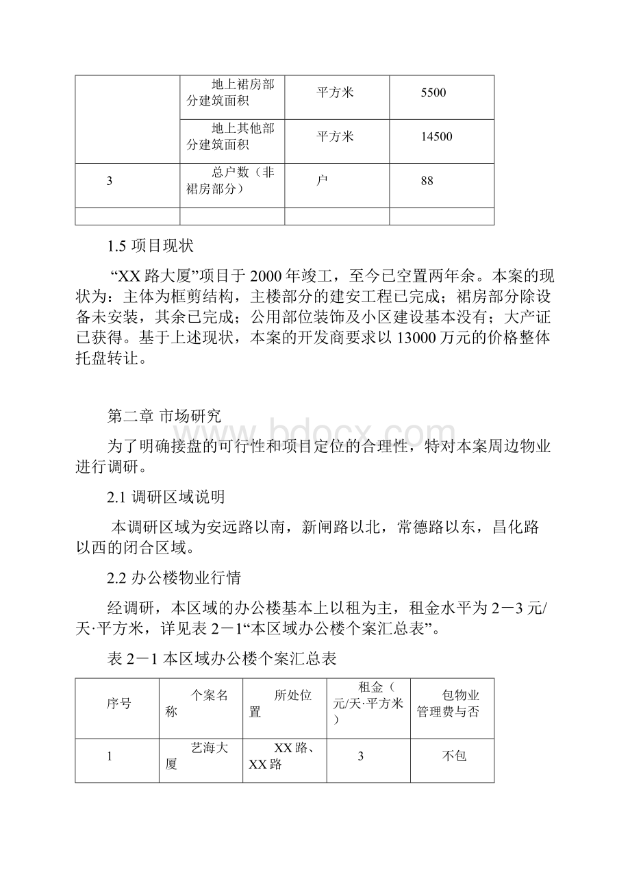 XX路项目可行性研究装修房.docx_第2页