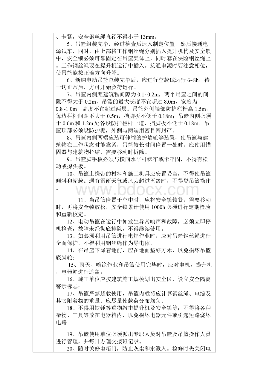 电动吊篮使用安全专业技术交底.docx_第3页