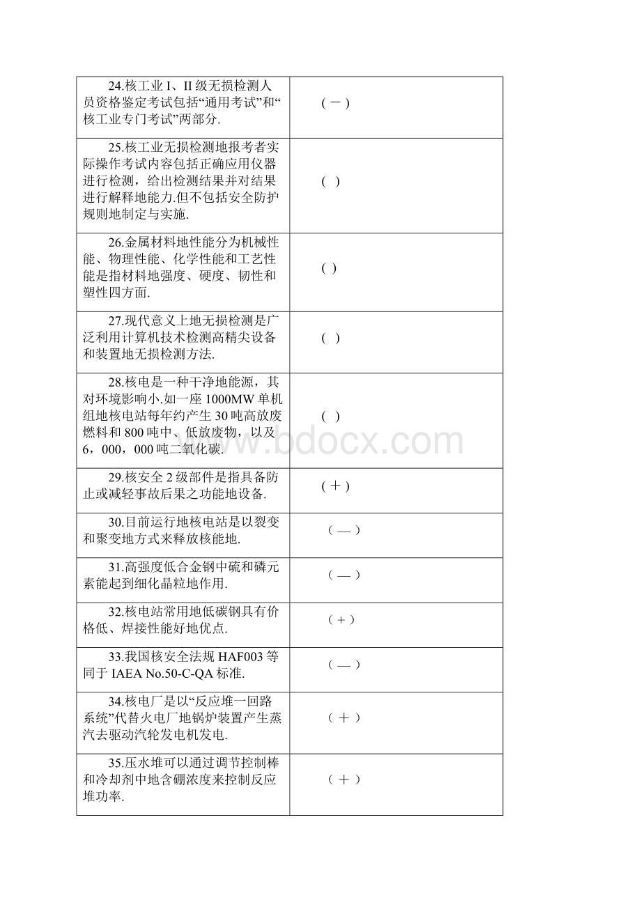 核工业基本知识测验考试汇总.docx_第3页