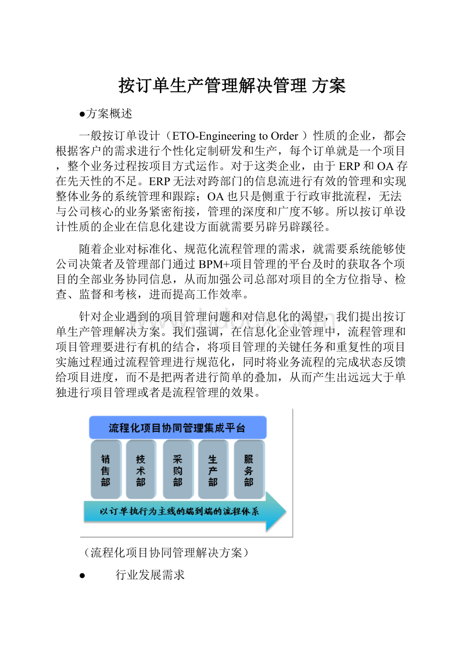 按订单生产管理解决管理方案.docx