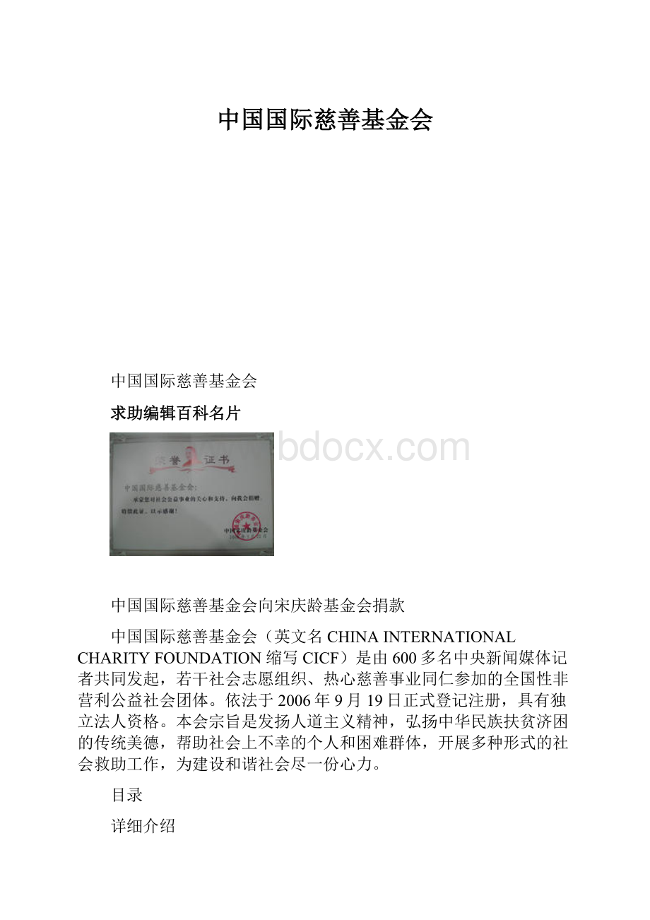 中国国际慈善基金会.docx