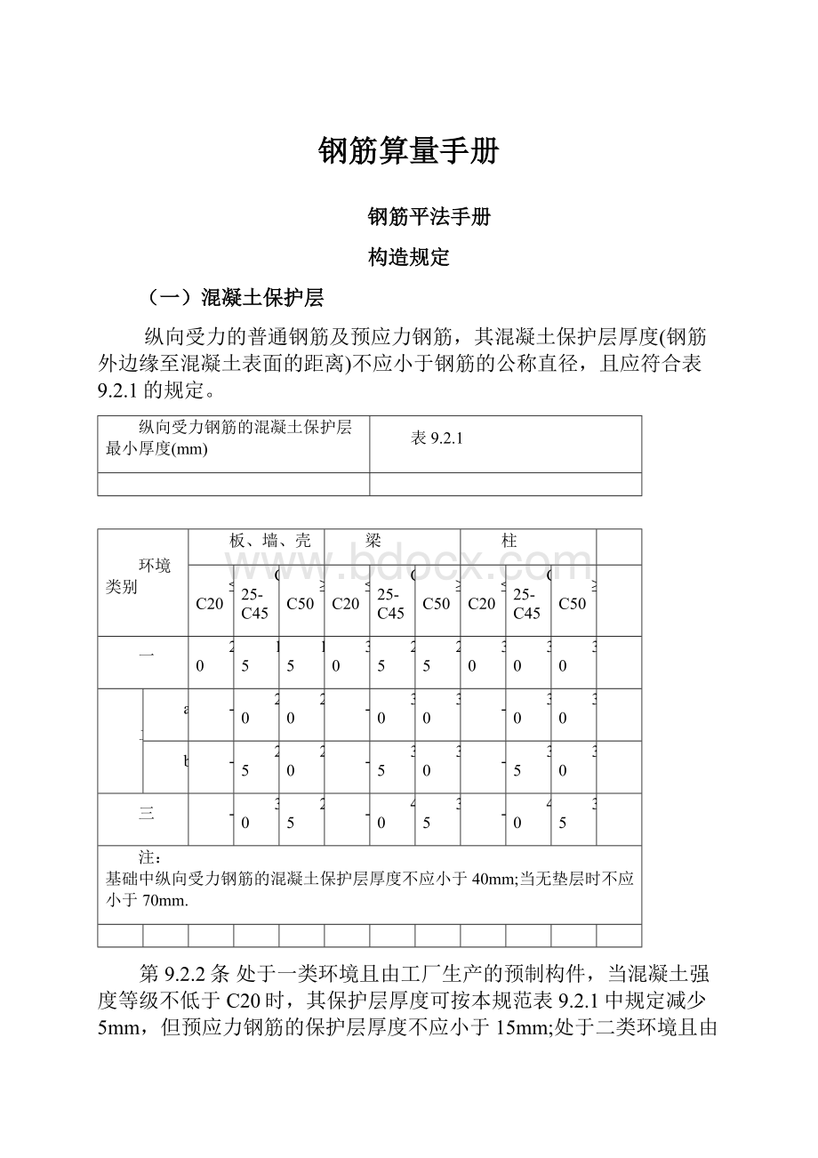 钢筋算量手册.docx