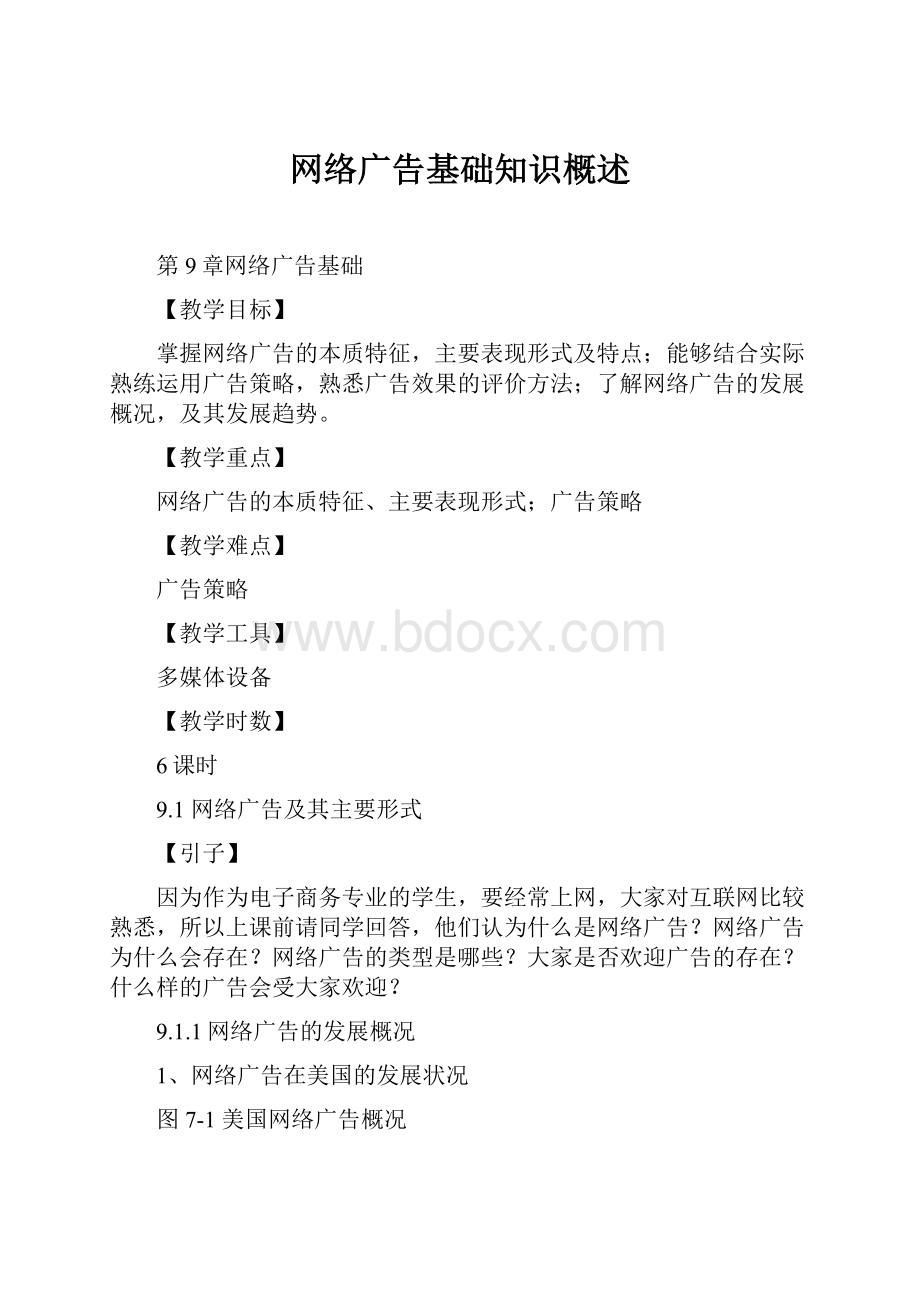 网络广告基础知识概述.docx