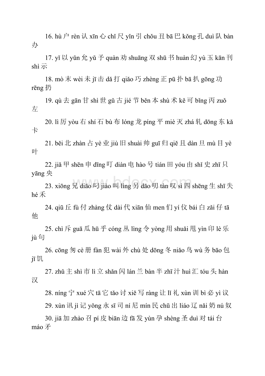 小学生必会2500个常用汉字带拼音1.docx_第2页