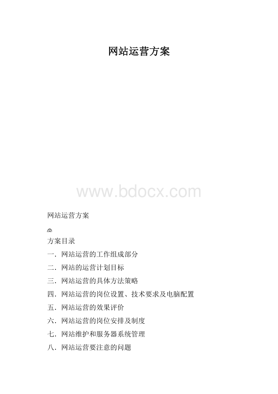 网站运营方案.docx