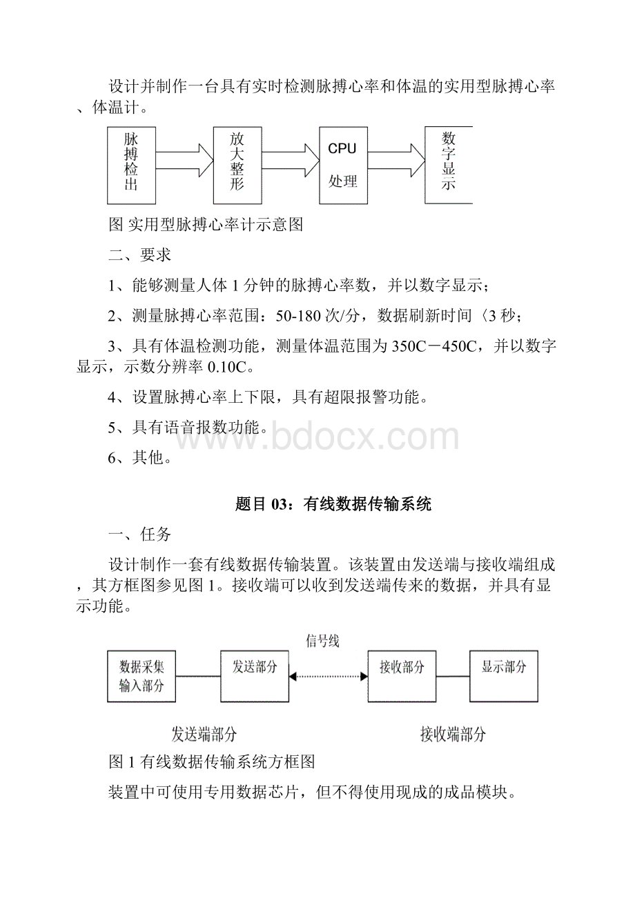 《电子设计创新实践》课程设计题目选.docx_第3页