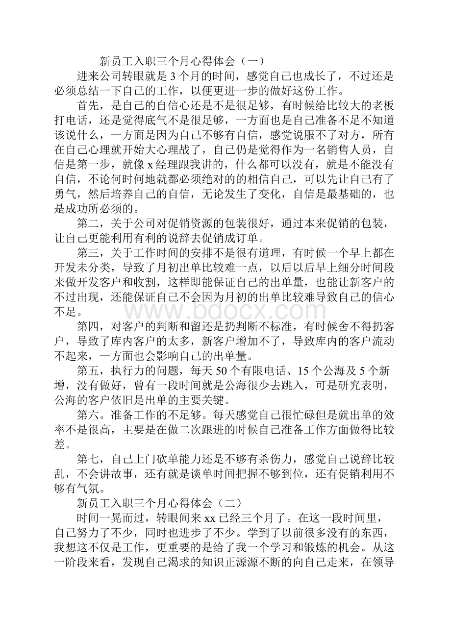 新员工入职三个月心得体会新版.docx_第2页