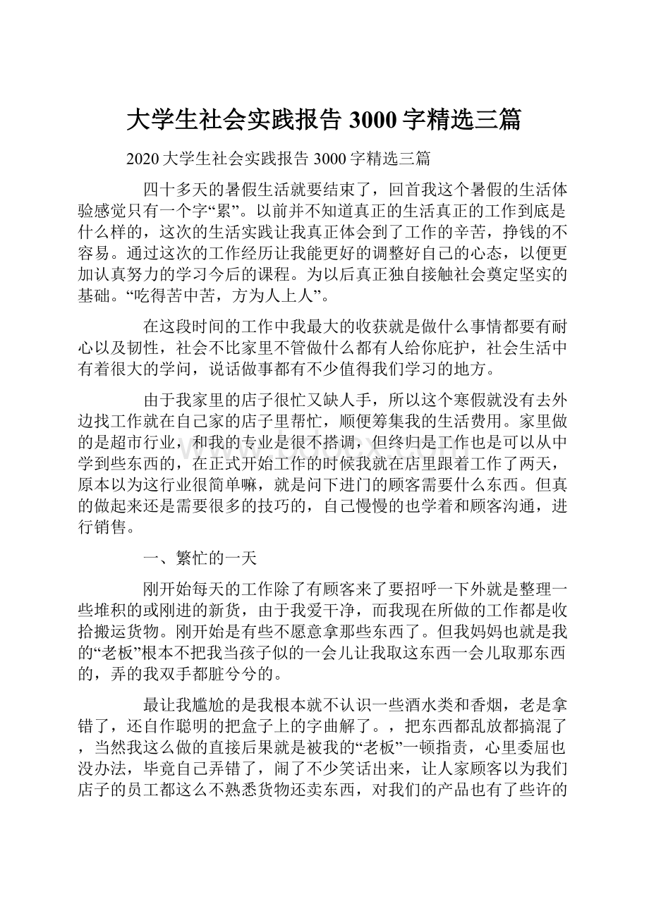 大学生社会实践报告3000字精选三篇.docx