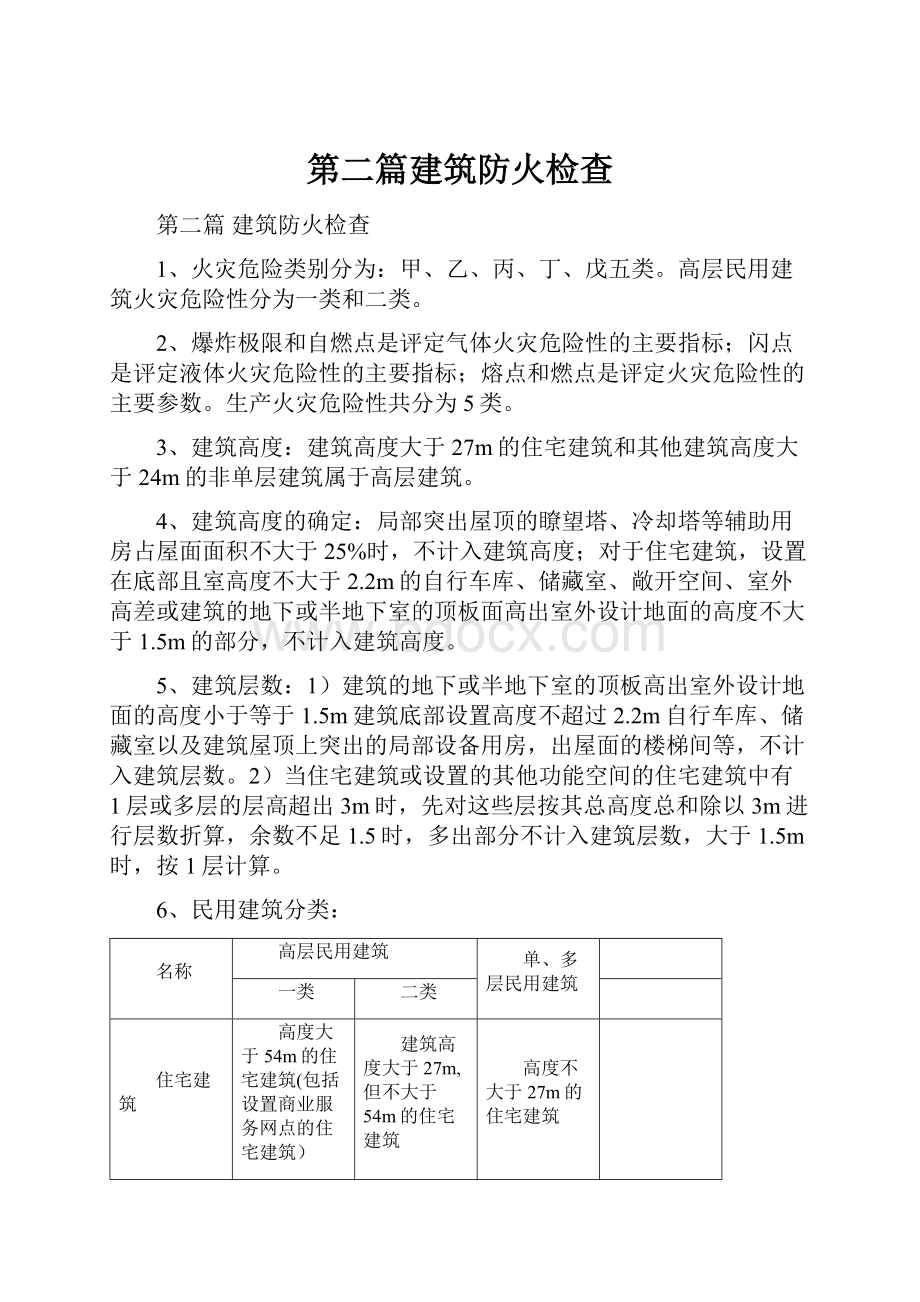 第二篇建筑防火检查.docx