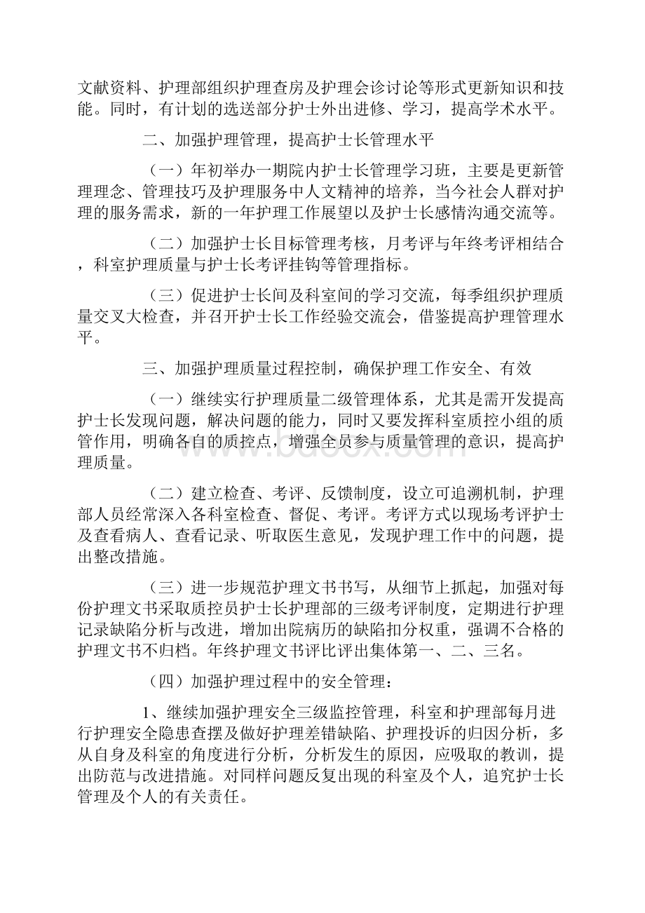 医院护理部工作计划四篇.docx_第2页