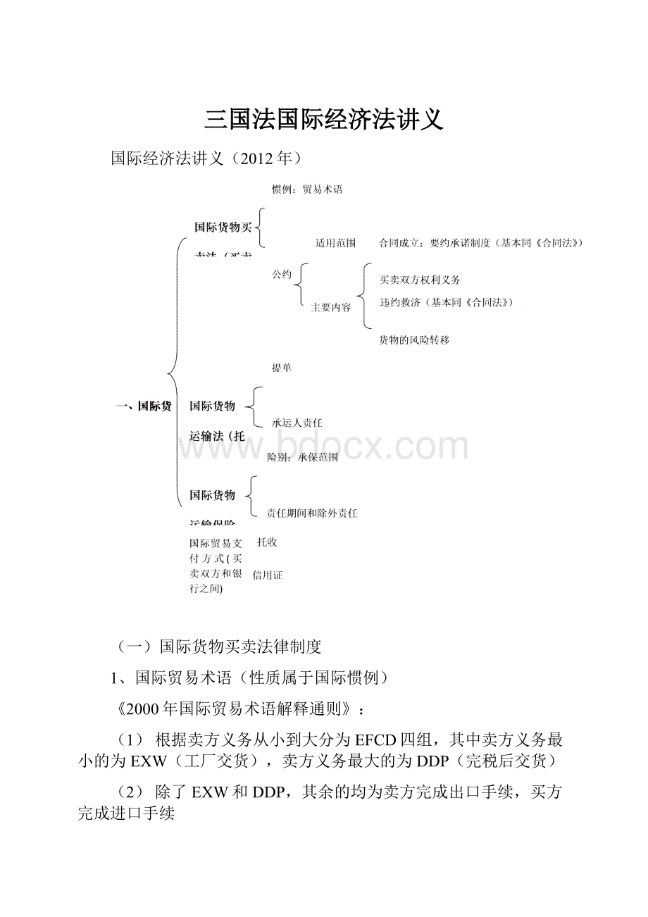 三国法国际经济法讲义.docx_第1页