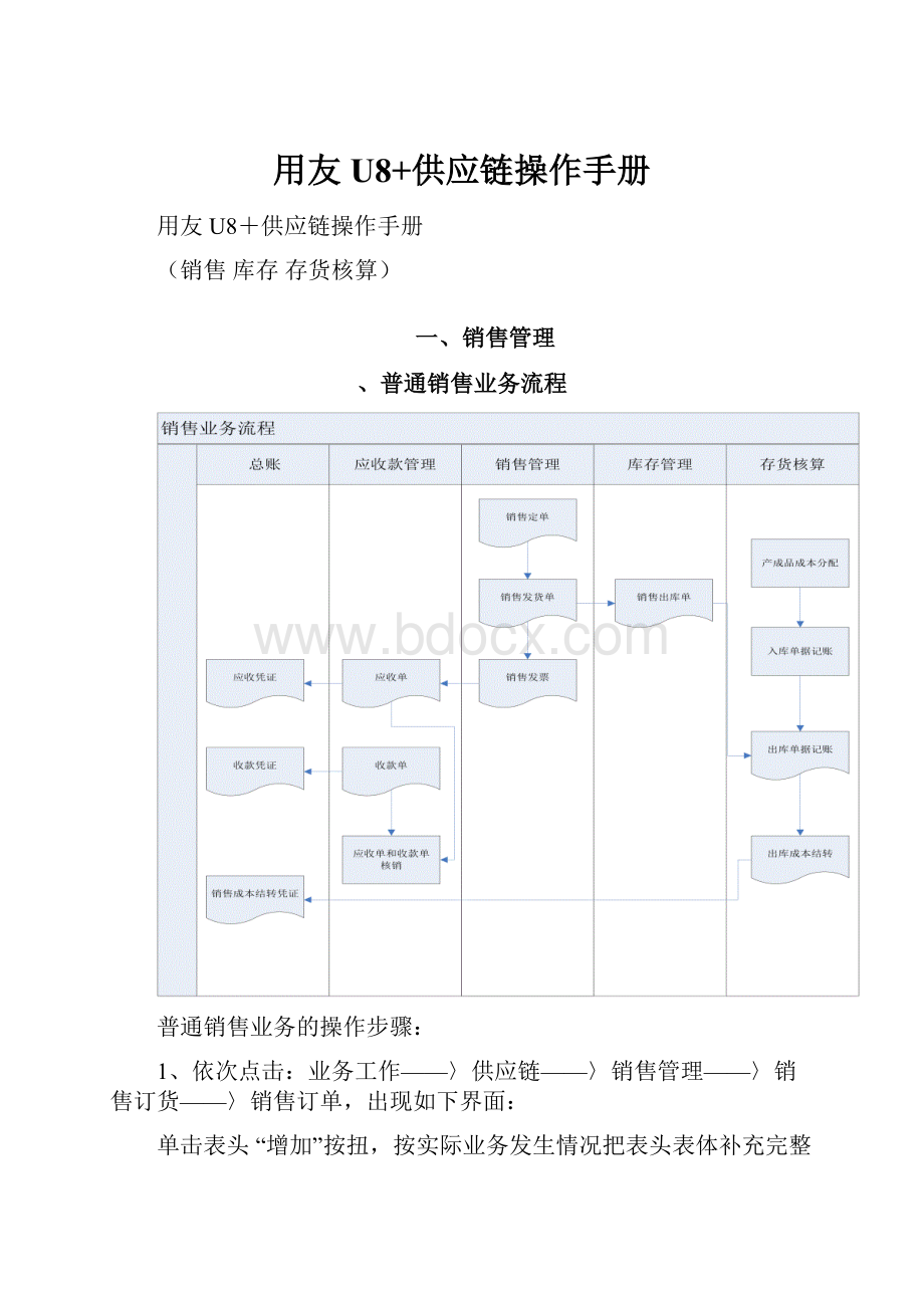 用友U8+供应链操作手册.docx