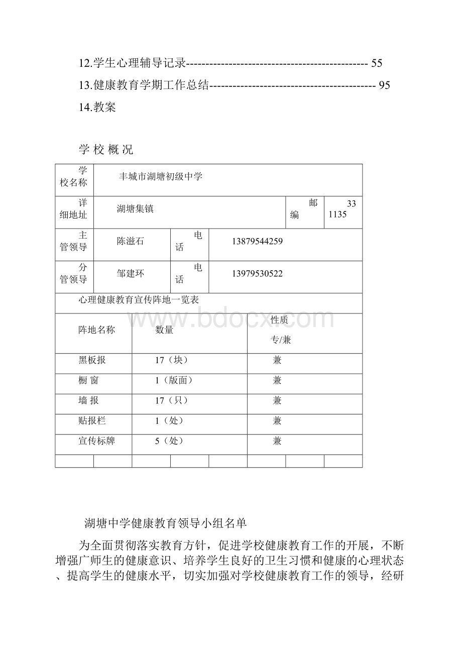 最新学校心理健康教育档案.docx_第2页