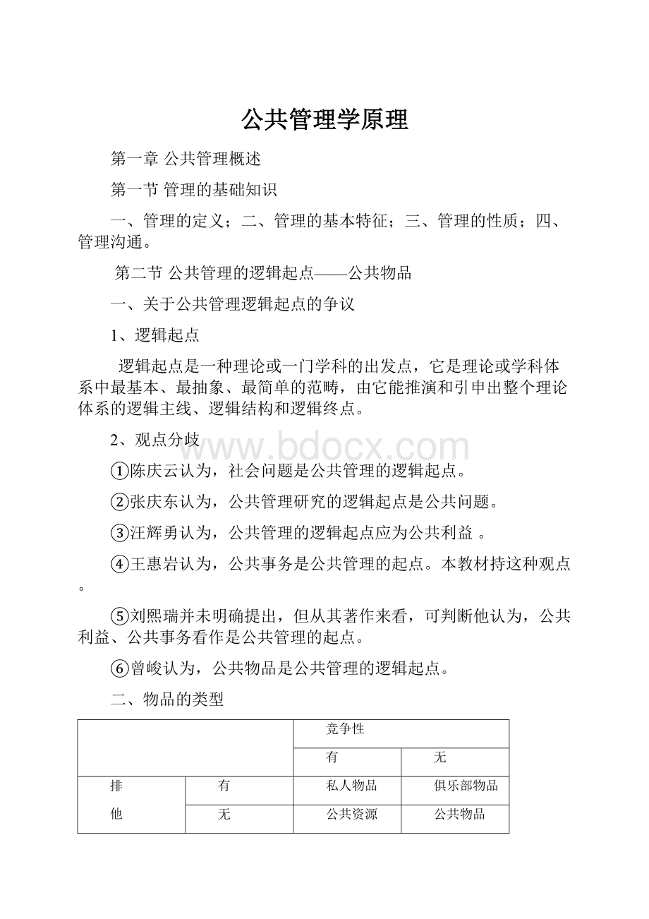 公共管理学原理.docx