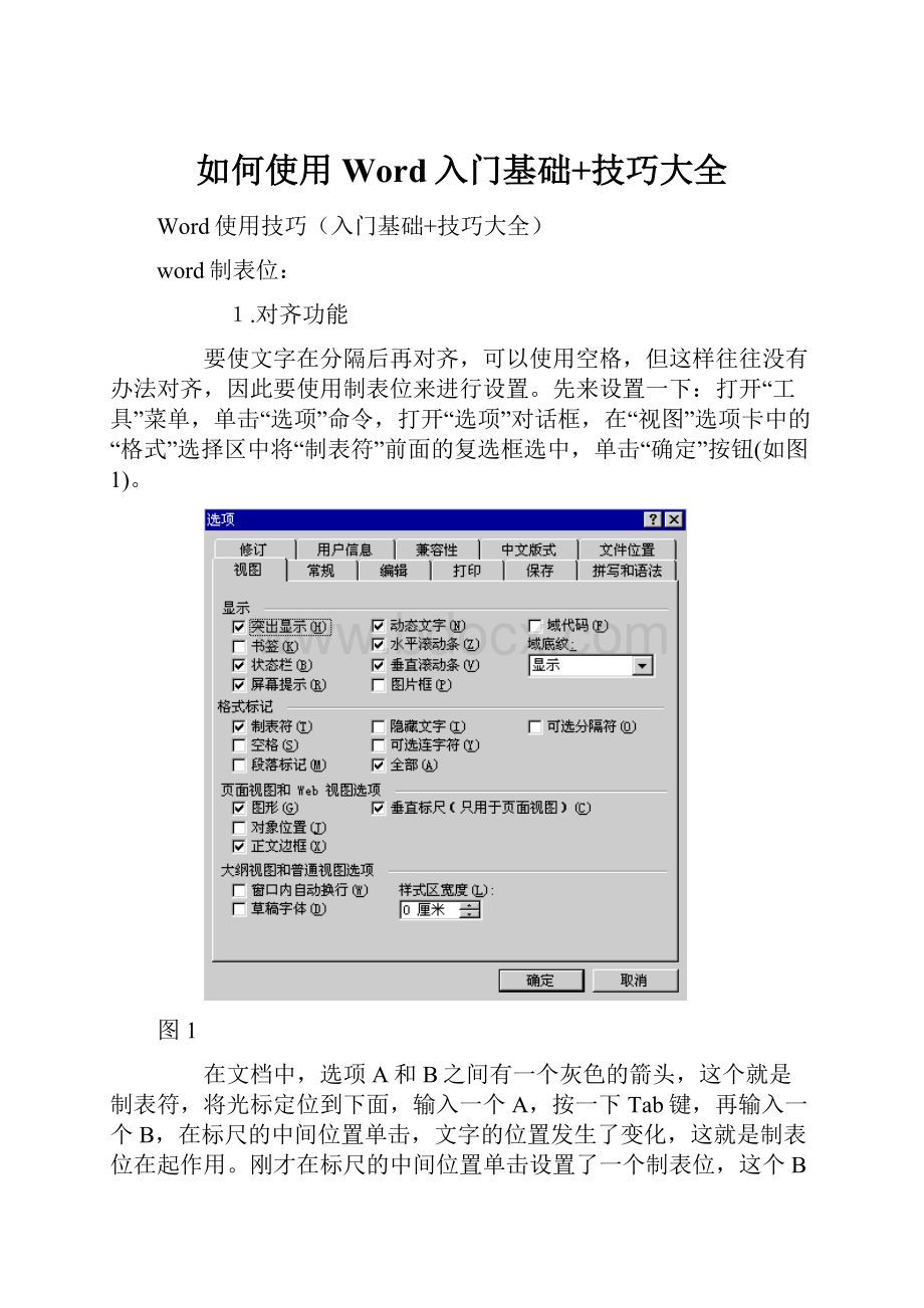 如何使用Word入门基础+技巧大全.docx_第1页