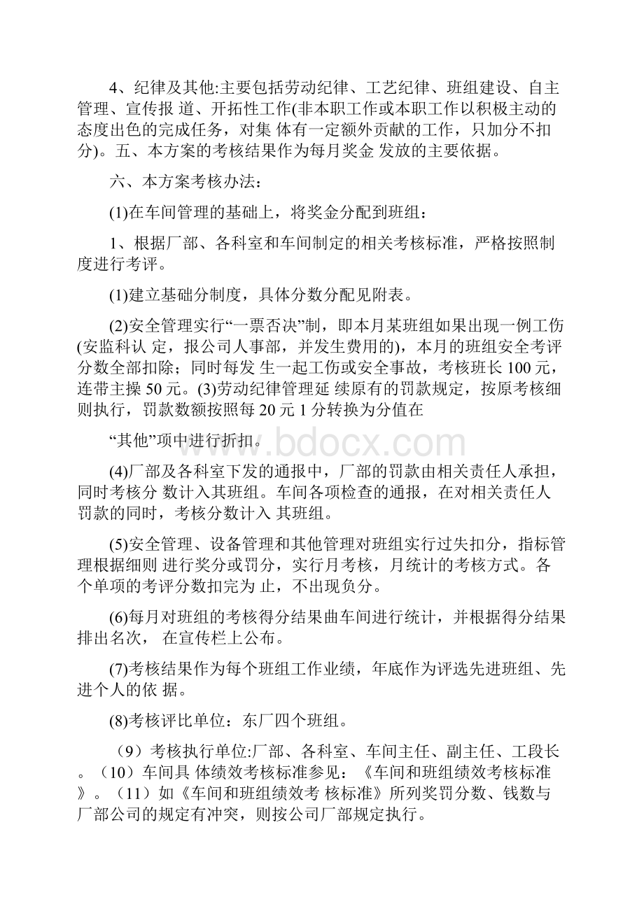 车间绩效考核及奖金分配方案.docx_第2页