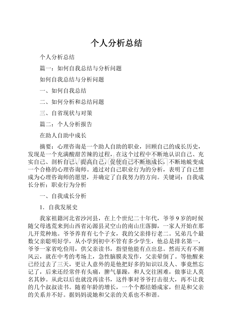 个人分析总结.docx_第1页