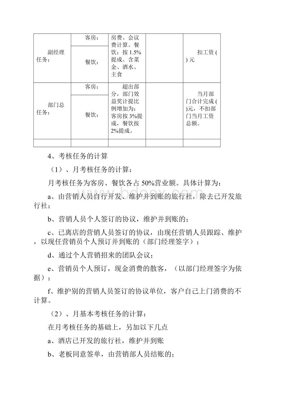 酒店全员营销与提成标准.docx_第2页