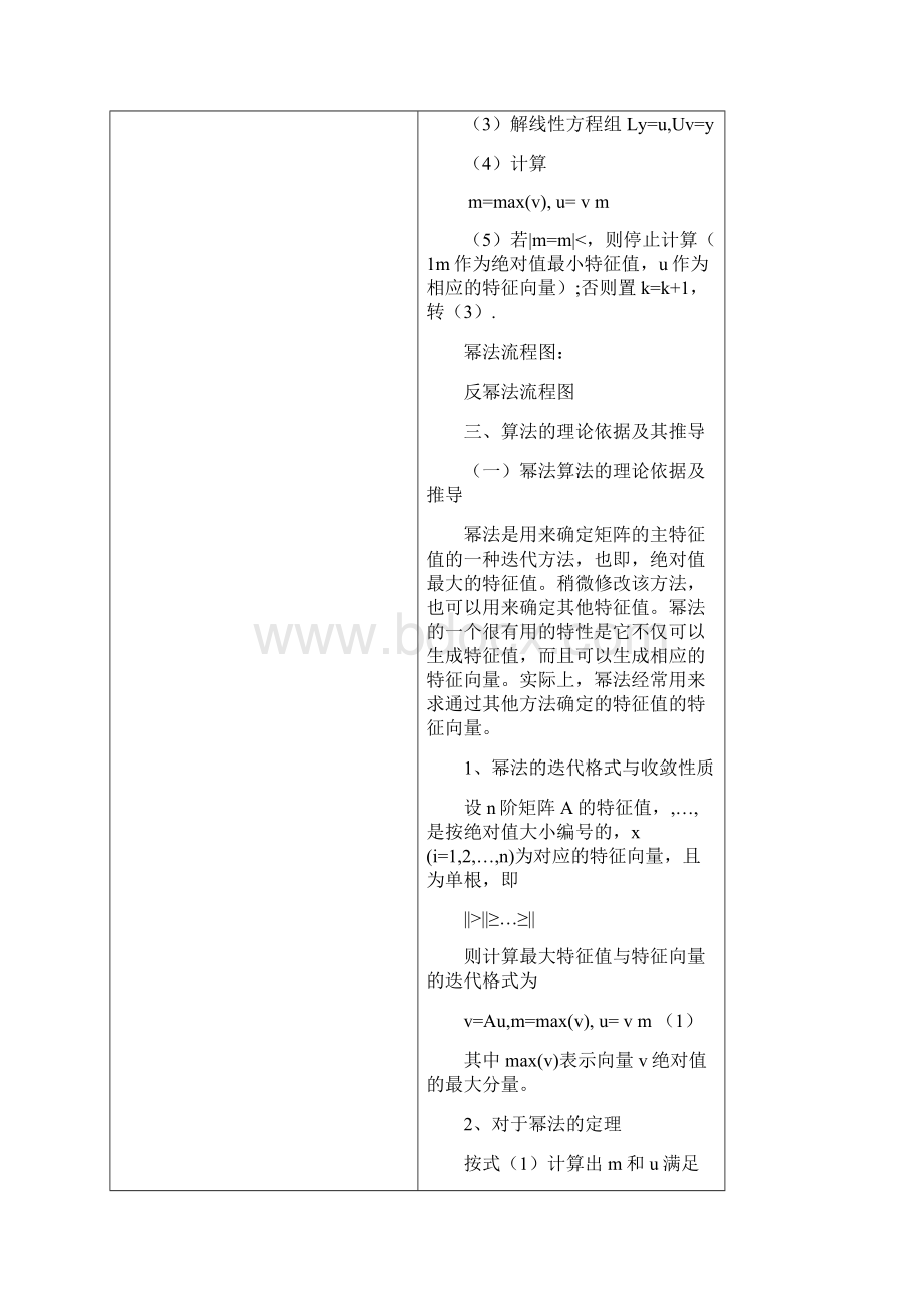 强烈推荐幂法和反幂法求矩阵特征值毕业论文.docx_第3页