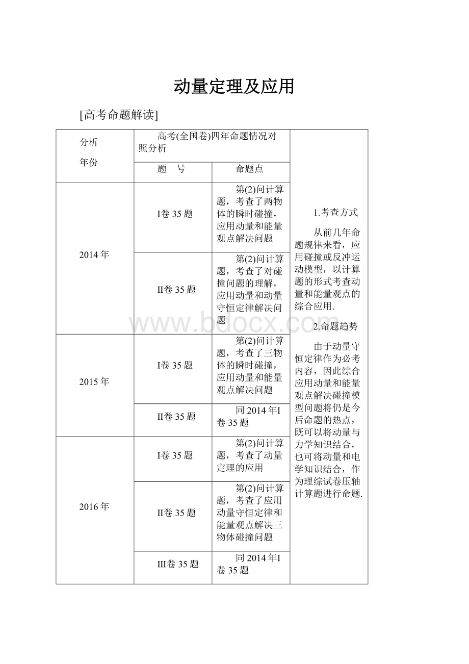 动量定理及应用.docx