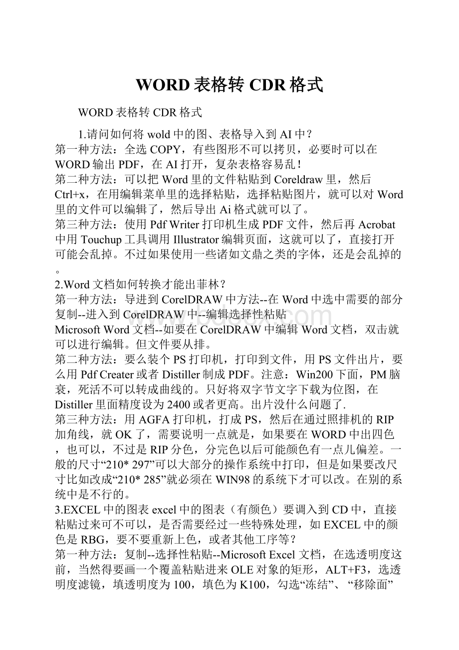 WORD表格转CDR格式.docx_第1页