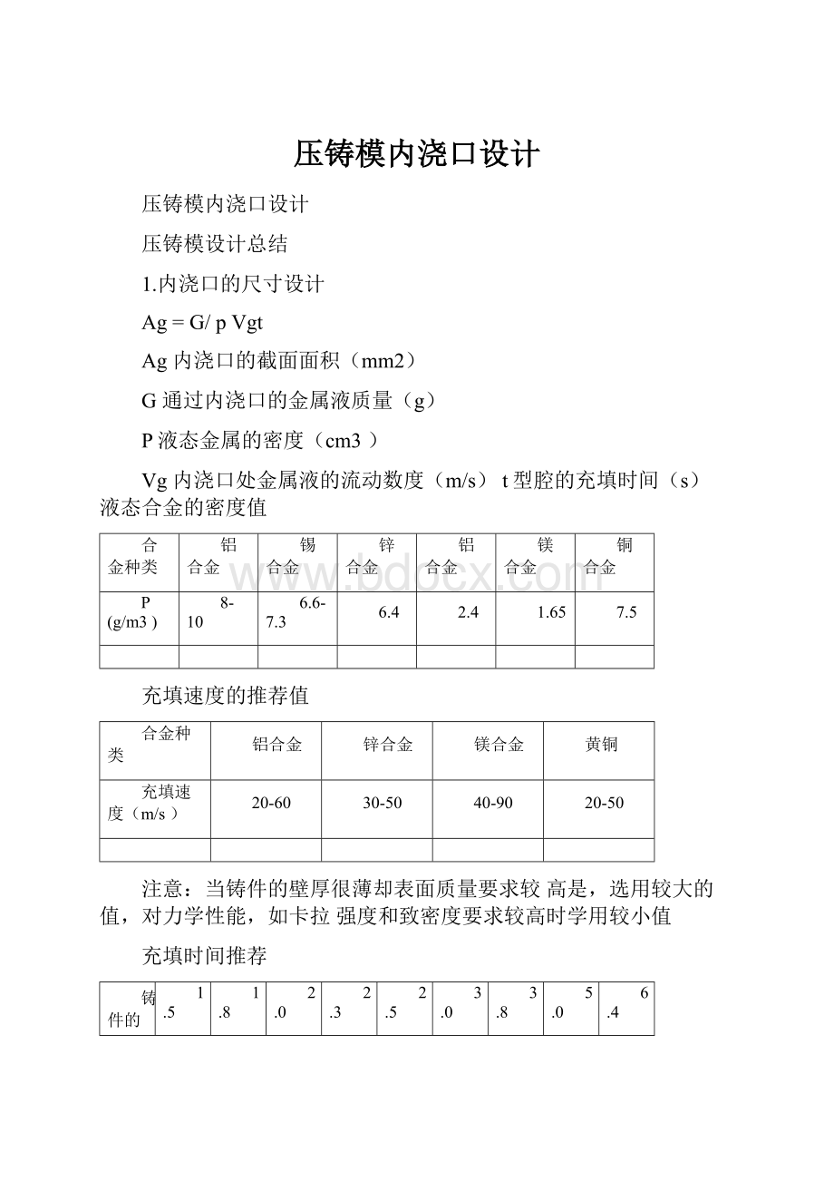 压铸模内浇口设计.docx