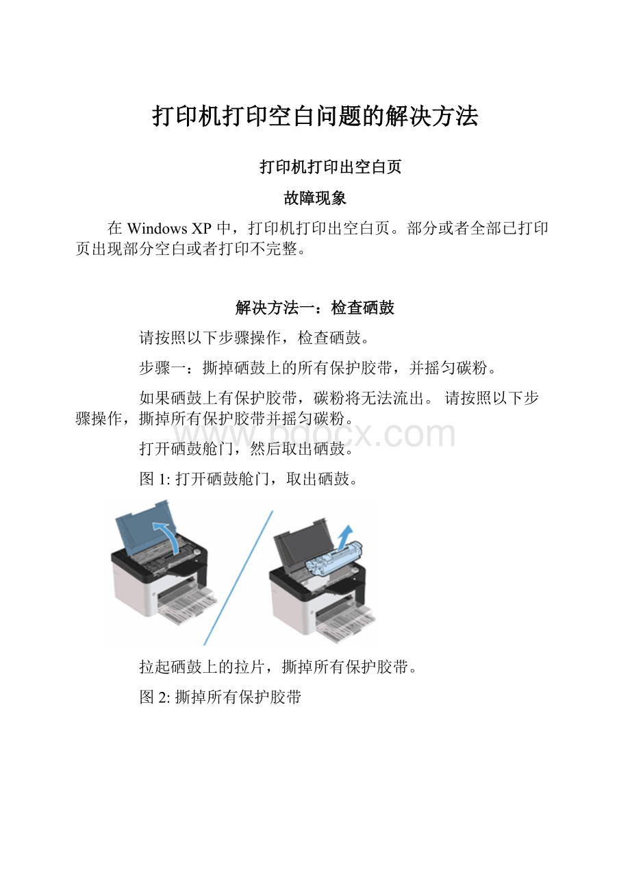 打印机打印空白问题的解决方法.docx