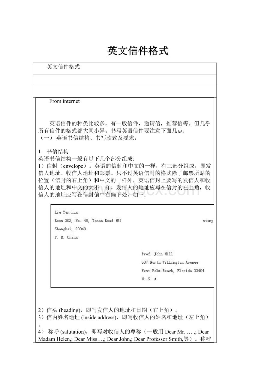 英文信件格式.docx_第1页