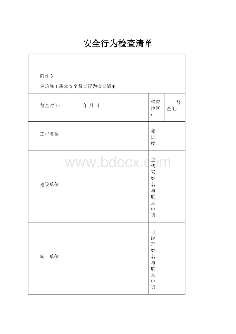 安全行为检查清单.docx_第1页