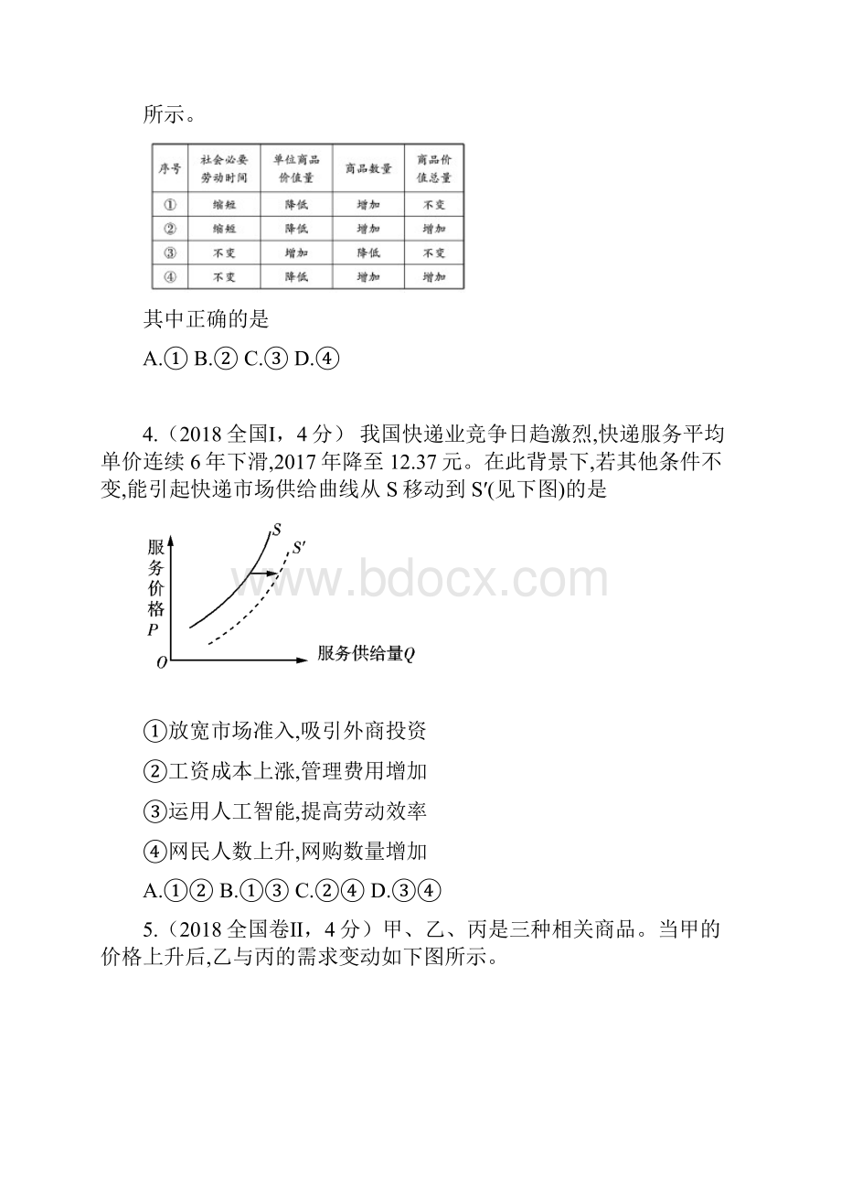 高考政治 专题一 生活与消费 Word版含答案.docx_第2页