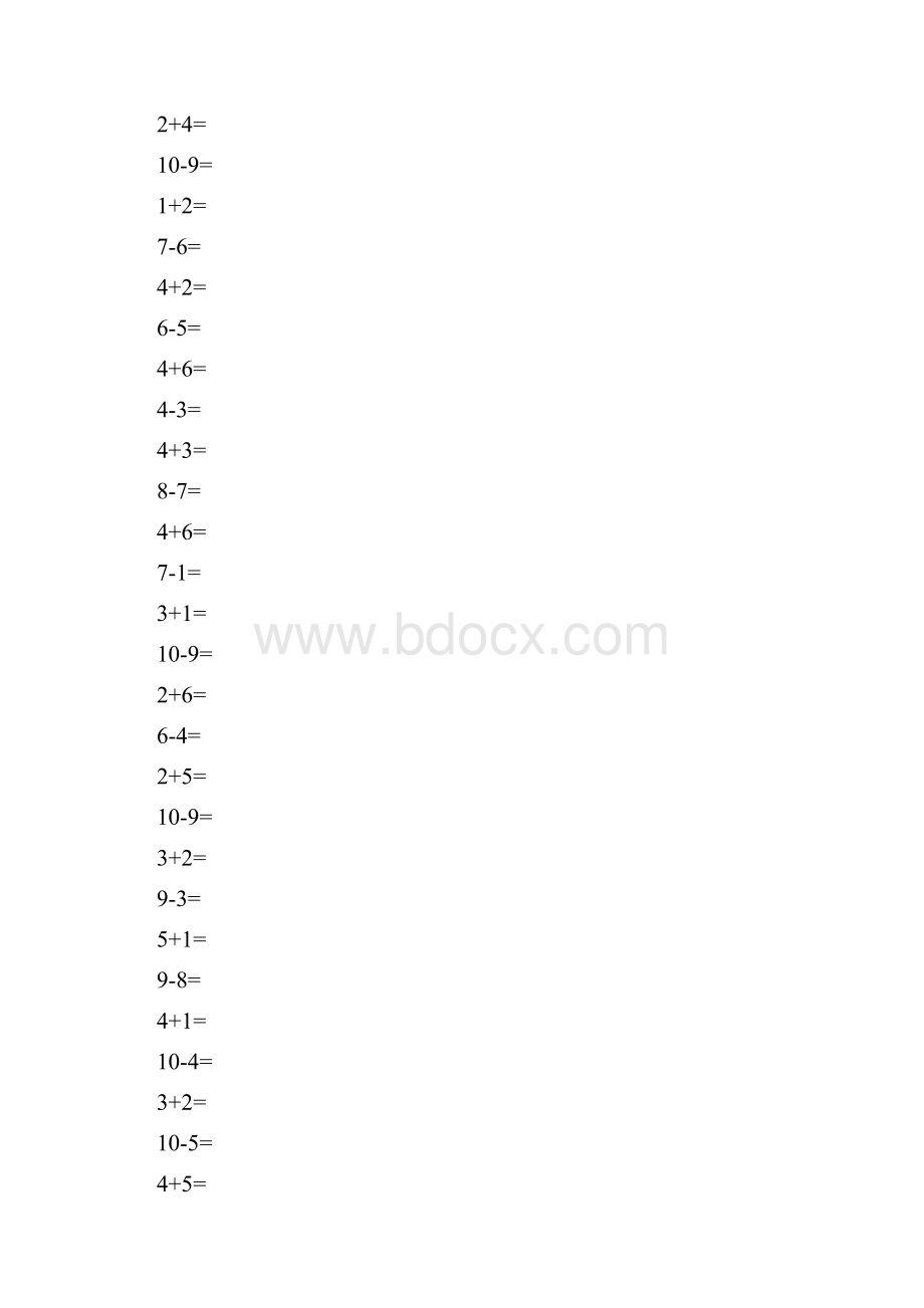 一年级数学上册口算练习20.docx_第2页