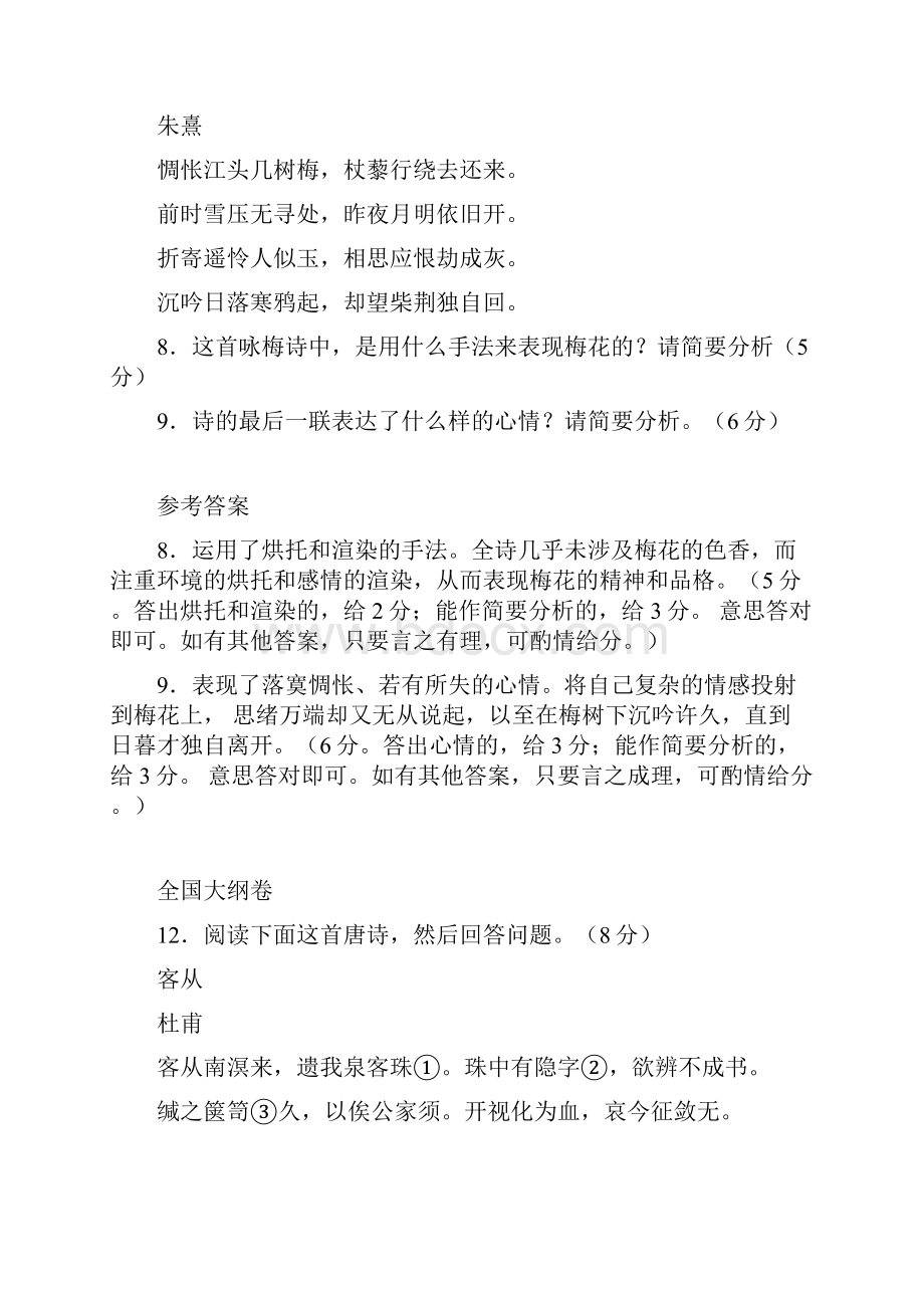 高考语文曾老师最后叮嘱之古诗鉴赏附高考古诗鉴赏题分类汇编.docx_第3页