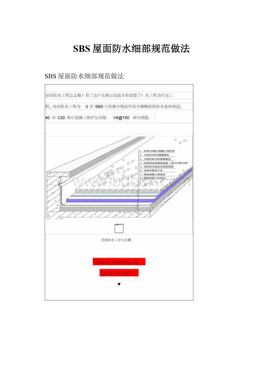 SBS屋面防水细部规范做法.docx